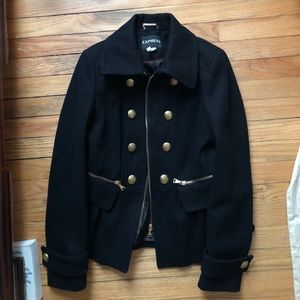 Black Express coat